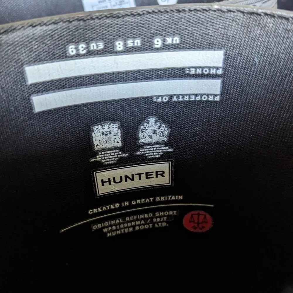 Refined Hunter Rain Boot Short 8